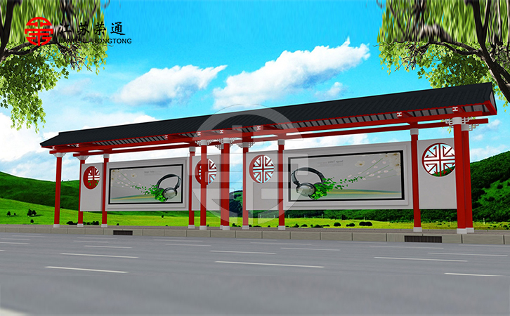 仿古公交站臺設(shè)計要貼合城市的人文特色，讓人們在等車的過程中感受到歷史和文化的魅力
